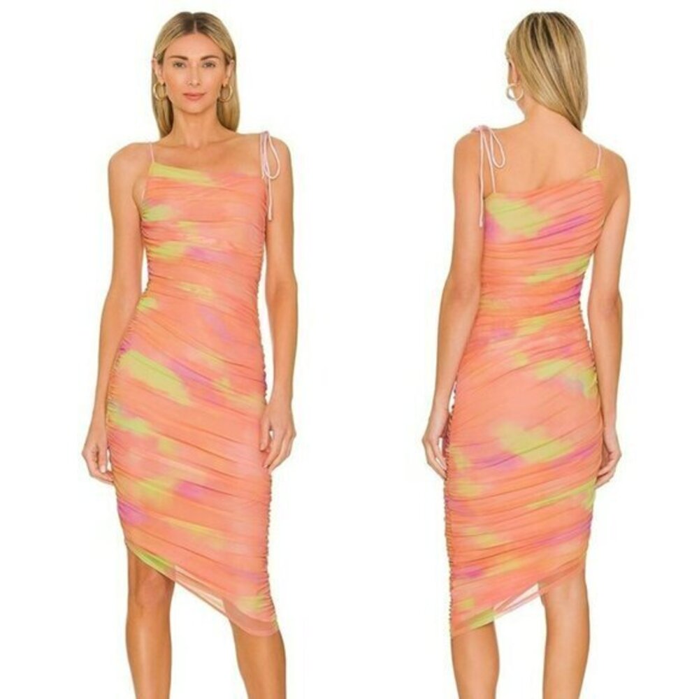 Lovers & Friends Bash Midi Dress - Cloud Tie Dye